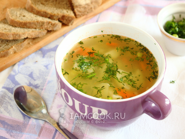 Суп на креветочном бульоне, рецепт с фото