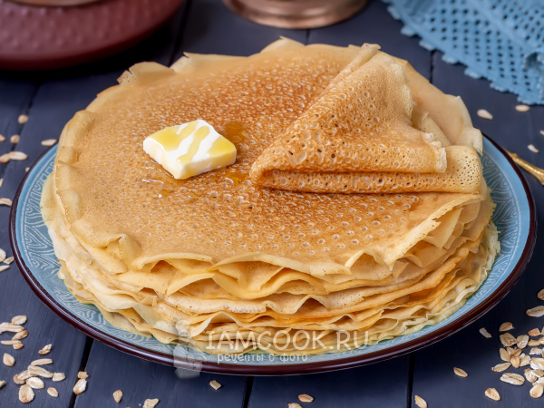 Блины на овсяном молоке без яиц (веганские), рецепт с фото