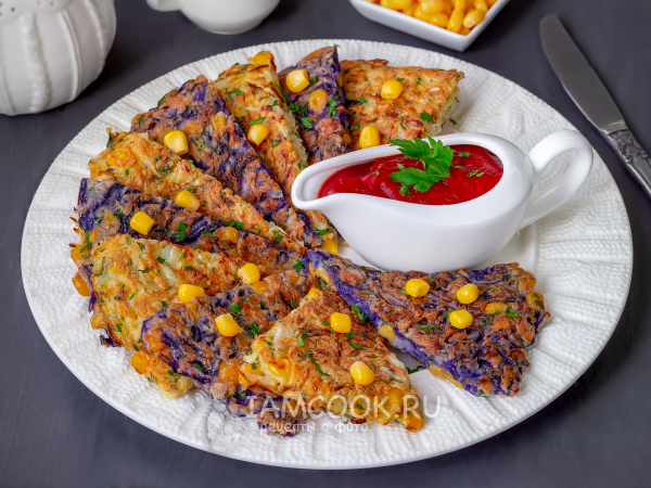 Лепешка из капусты, рецепт с фото