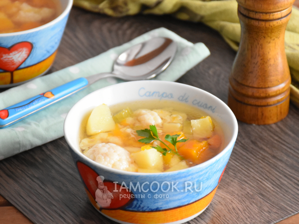 Суп из тыквы и цветной капусты, рецепт с фото