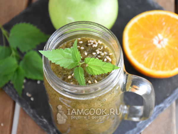 Смузи из крапивы, рецепт с фото