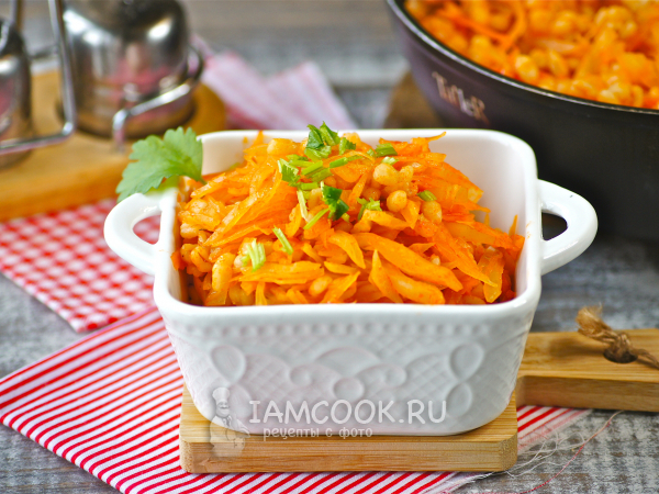 Тушеная капуста с перловкой (постная), рецепт с фото