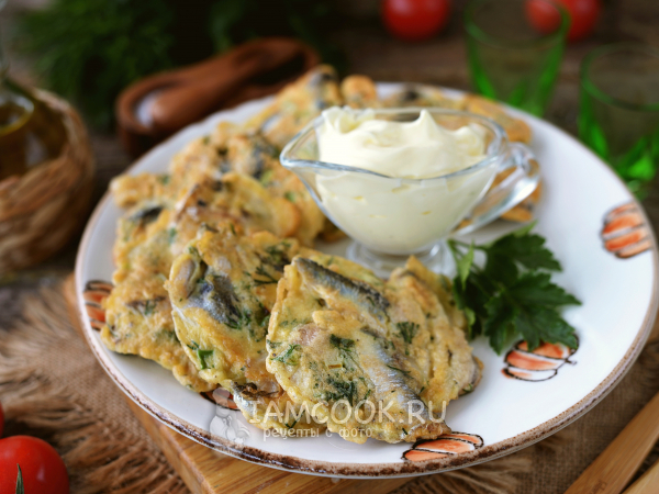 Биточки из свежей кильки по-одесски, рецепт с фото