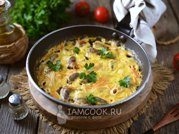 Куриные сердечки в сметане в духовке, рецепт с фото