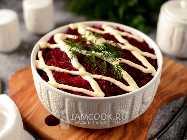 Селедка под шубой (постная), рецепт с фото