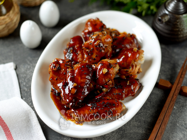 Крылышки в кисло-сладком соусе, рецепт с фото