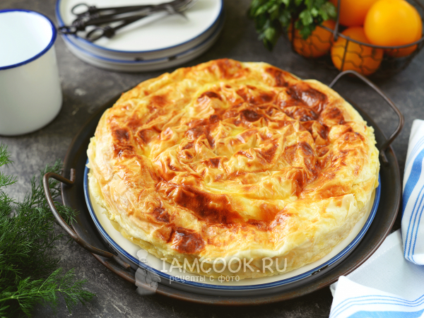 Баница из теста фило, рецепт с фото