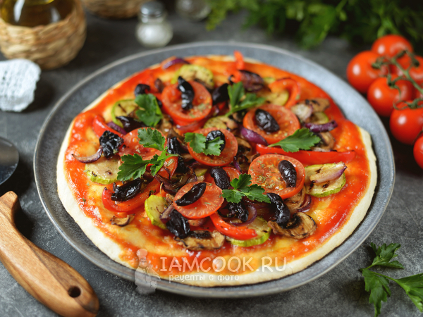 Веганская пицца, рецепт с фото