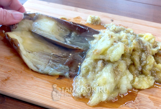 Мякоть запеченного баклажана