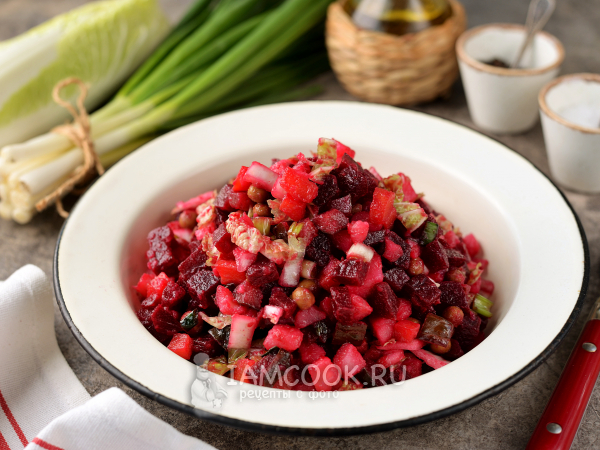 Винегрет с пекинской капустой, рецепт с фото