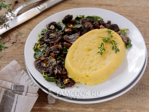 Полента с грибами, рецепт с фото