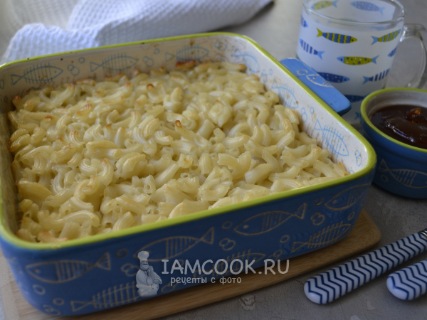 Запеканка из макарон как в детском садике, рецепт с фото