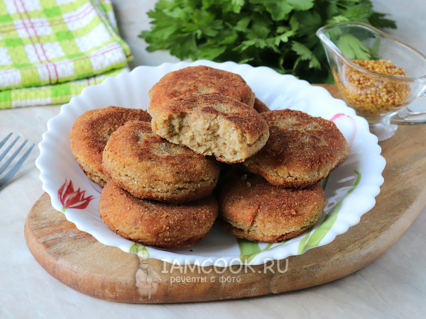 Котлеты из гречки и чечевицы, рецепт с фото