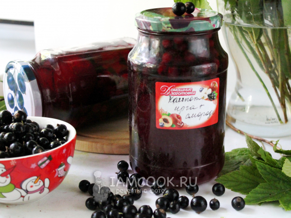 Компот из ирги и смородины на зиму, рецепт с фото