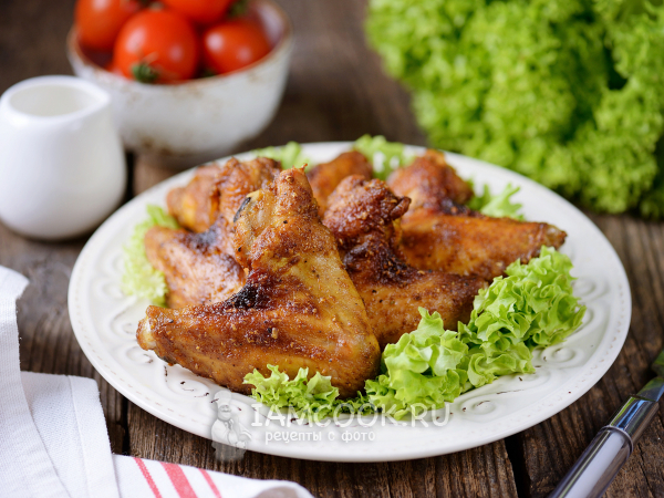 Куриные крылышки карри в духовке, рецепт с фото