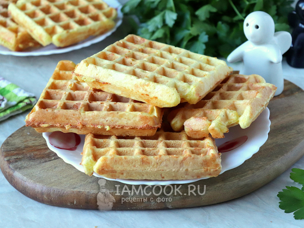 Сырные вафли, рецепт с фото