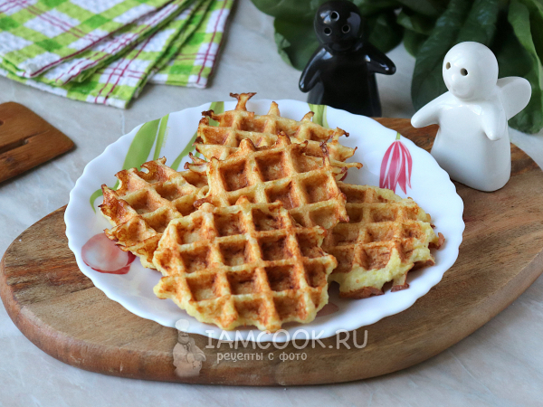 Диетические вафли в вафельнице (кабачковые), рецепт с фото
