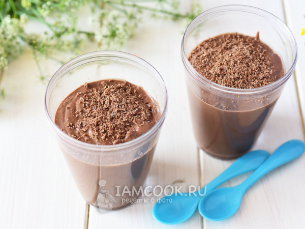 Шоколадно-банановый мусс, рецепт с фото