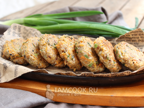 Котлеты из зеленой гречки (вегетарианские) без яиц, рецепт с фото