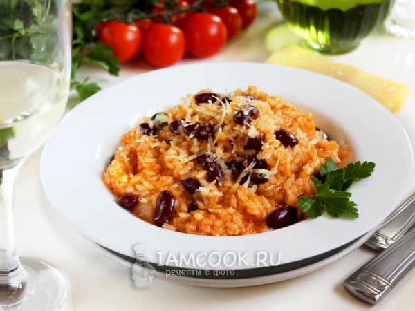 Ризотто с фасолью, рецепт с фото