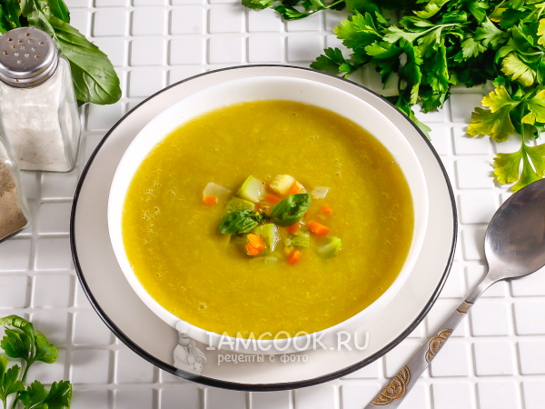 Диетический суп-пюре из кабачков (ПП), рецепт с фото
