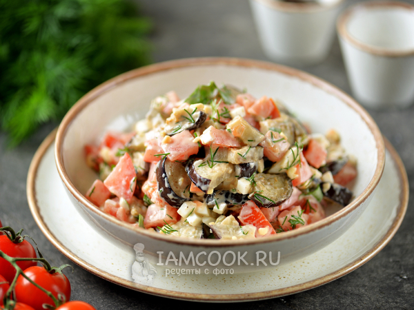 Салат «Феерия» из баклажанов, рецепт с фото