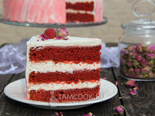 Шоколадный торт «Красный бархат», рецепт с фото