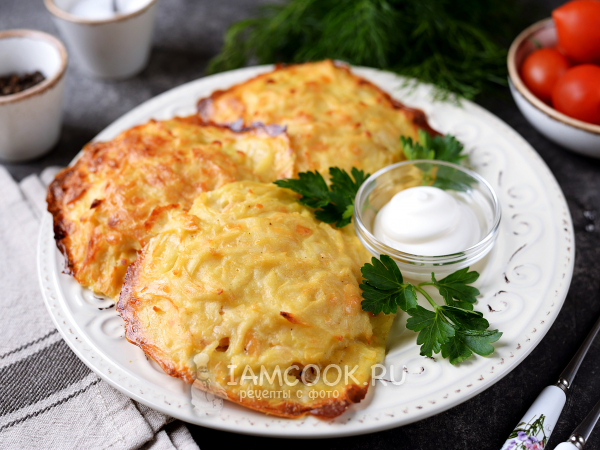 Картофельные драники с фаршем в духовке с сыром, рецепт с фото