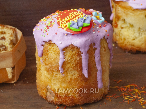 Кулич с шафраном, рецепт с фото