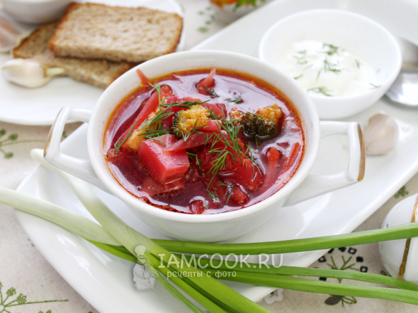 Борщ с брокколи, рецепт с фото