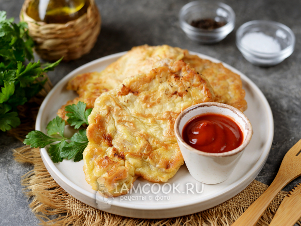 Отбивная из свинины в майонезе на сковороде (в кляре), рецепт с фото