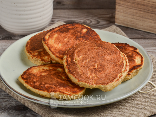 Овсяно-банановые панкейки, рецепт с фото