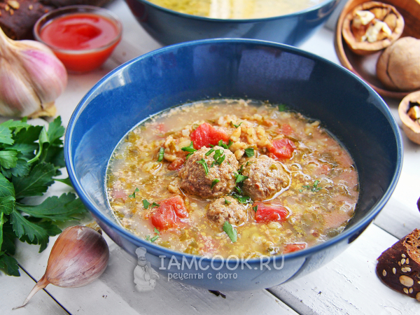 Суп Харчо с фрикадельками, рецепт с фото