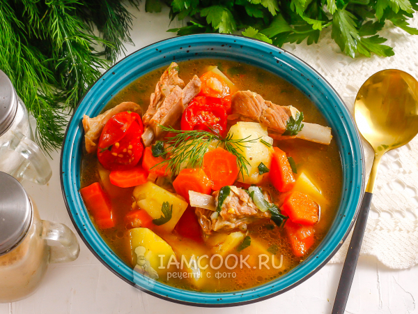 Шурпа из бараньих ребрышек, рецепт с фото