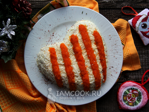 Салат «Сердце тигра», рецепт с фото