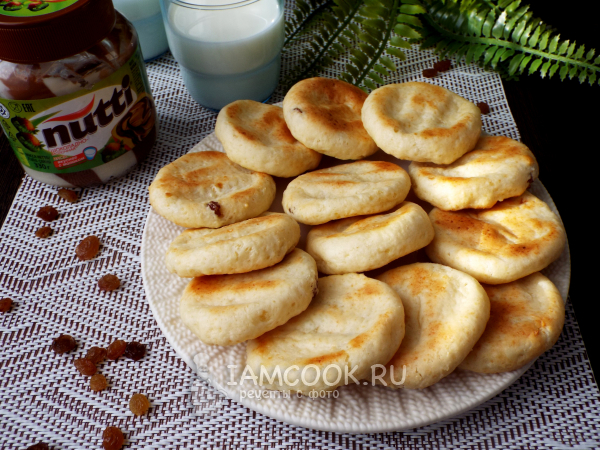 Творожное печенье с изюмом, рецепт с фото