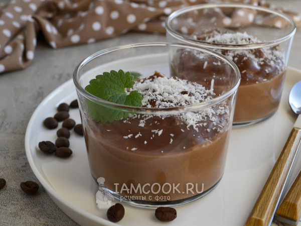 Шоколадный пудинг пп, рецепт с фото