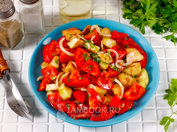 Салат из сырых баклажанов, рецепт с фото