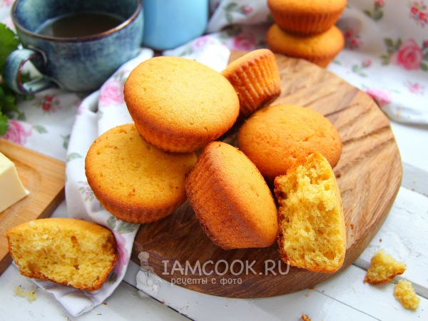 Маффины из кукурузной муки, рецепт с фото
