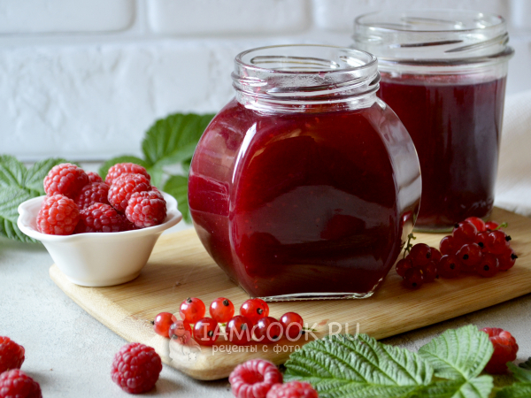 Желе из красной смородины и малины, рецепт с фото