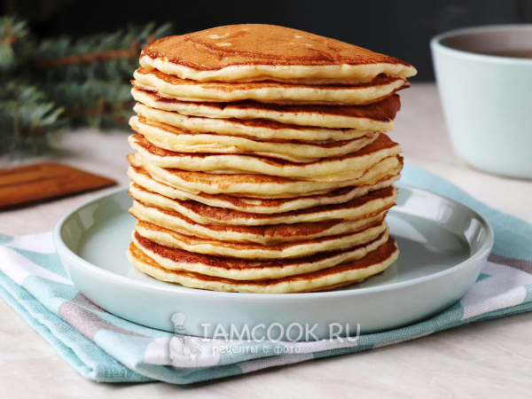 Панкейки на дрожжах и молоке, рецепт с фото