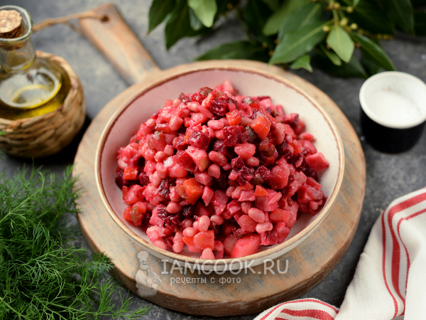 Винегрет с колбасой, рецепт с фото