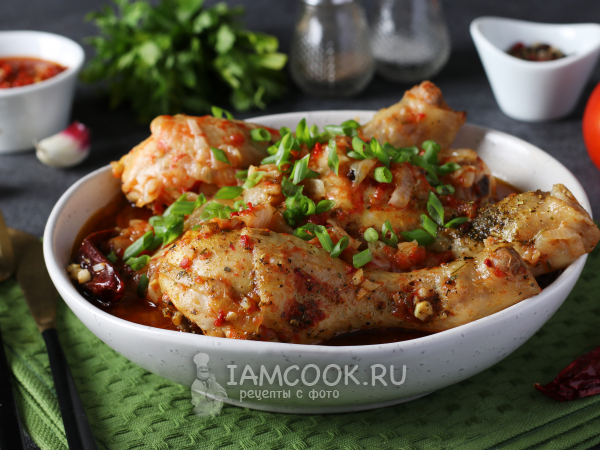 Чашушули по-грузински из курицы, рецепт с фото