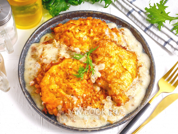 Отбивные из свинины в сметанном соусе, рецепт с фото