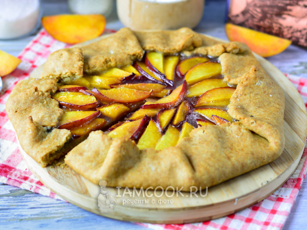 Галета с персиками, рецепт с фото