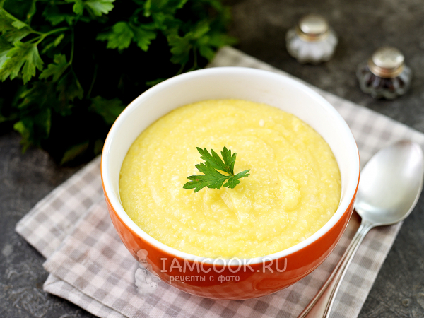 Полента в духовке (в казане), рецепт с фото