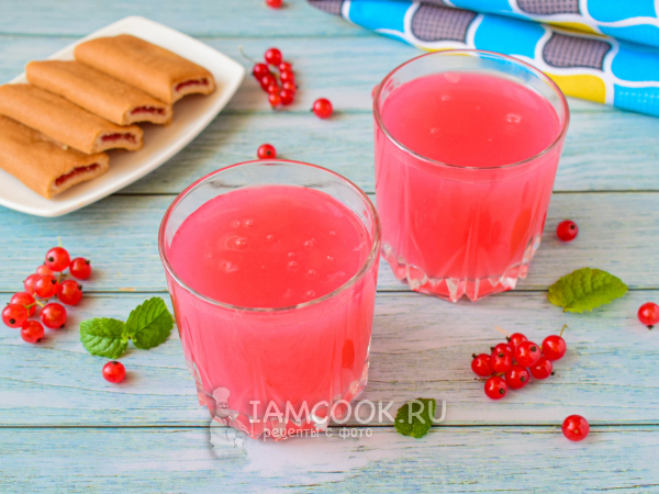 Кисель из красной смородины, рецепт с фото