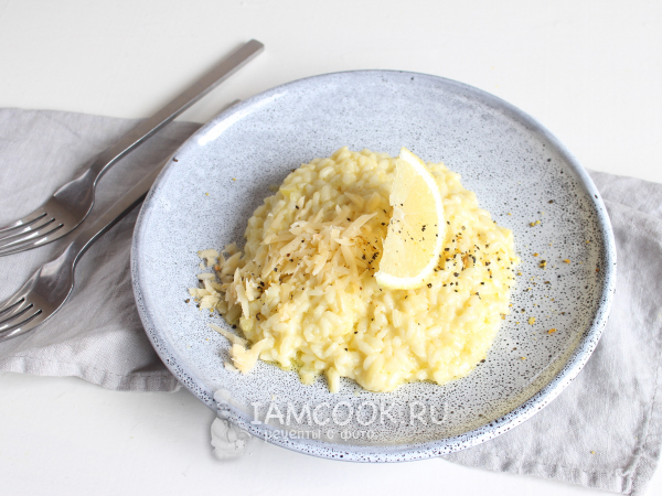 Лимонное ризотто, рецепт с фото