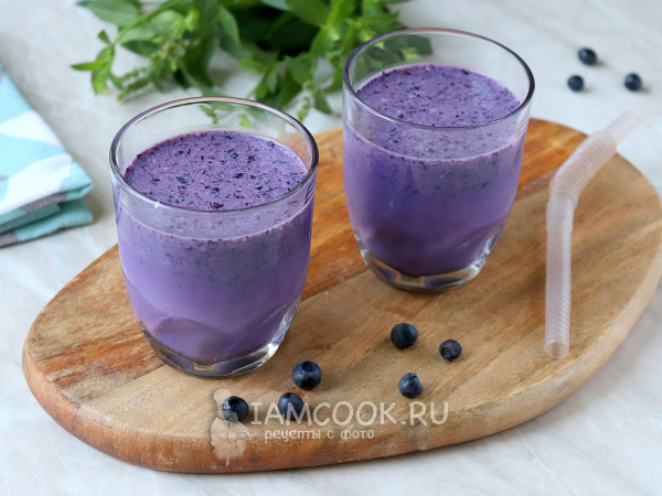 Смузи из черники и молока, рецепт с фото