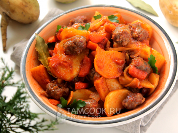 Жаркое из репы, рецепт с фото